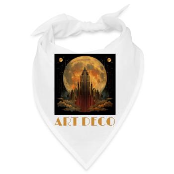 Art Deco - Bandana - Weiß - Vorne