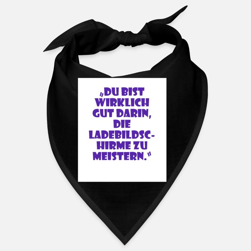 Sarcastic Unisex Saying Mastering Loading Screens Bandana