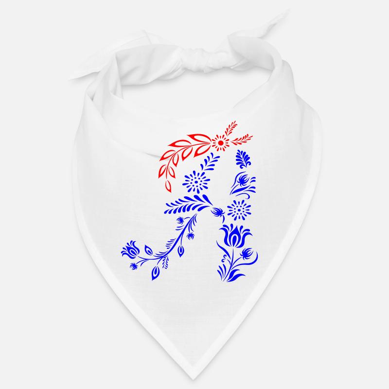 Lettre A, initiale Bandana