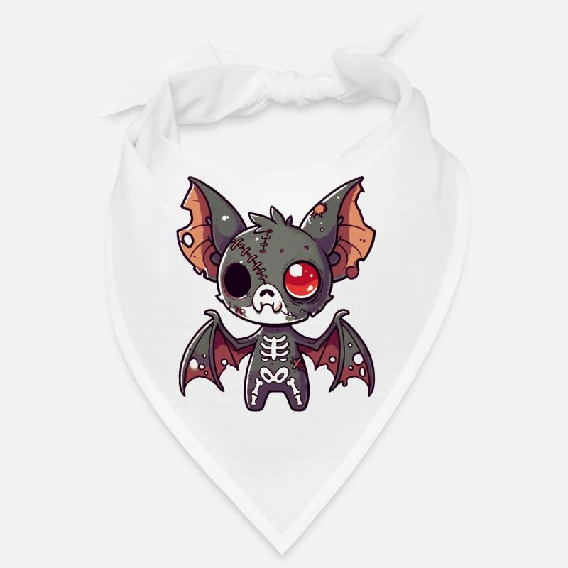 Chauve-souris zombie effrayante pour s’amuser à Halloween Bandana