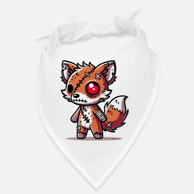 Renard zombie effrayant pour s’amuser à Halloween Bandana