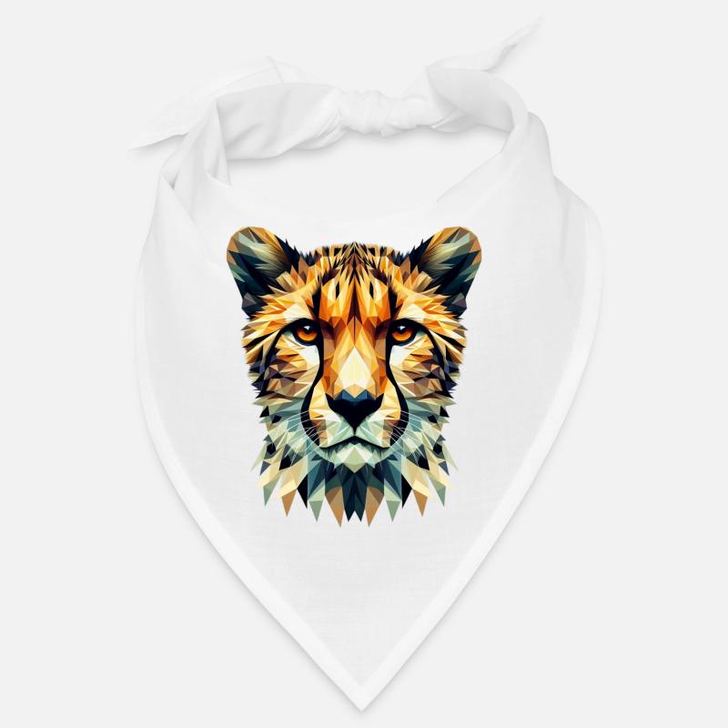 Polygonal Cheetah Bandana