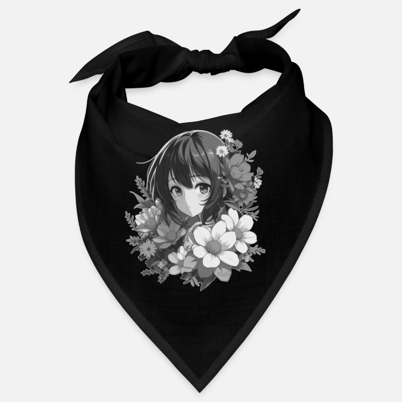 Mädchen mit Blumen 🌸 - 2 Bandana
