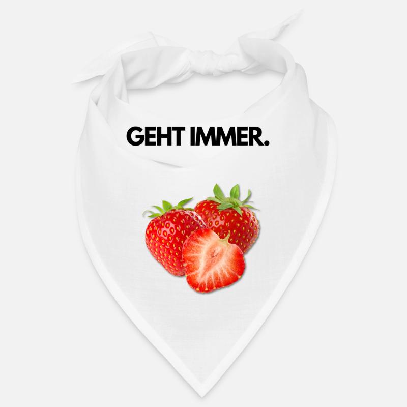 Erdbeeren. Geht immer. Bandana