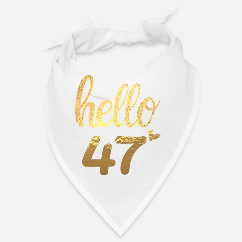 Hello 47 gold Bandana