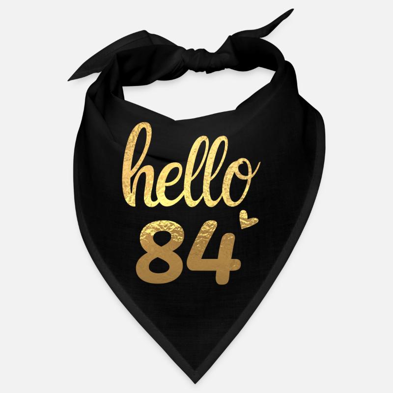 Hello 84 doré Bandana