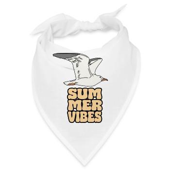 seagull möwe summer vibes - Bandana - Weiß - Vorne