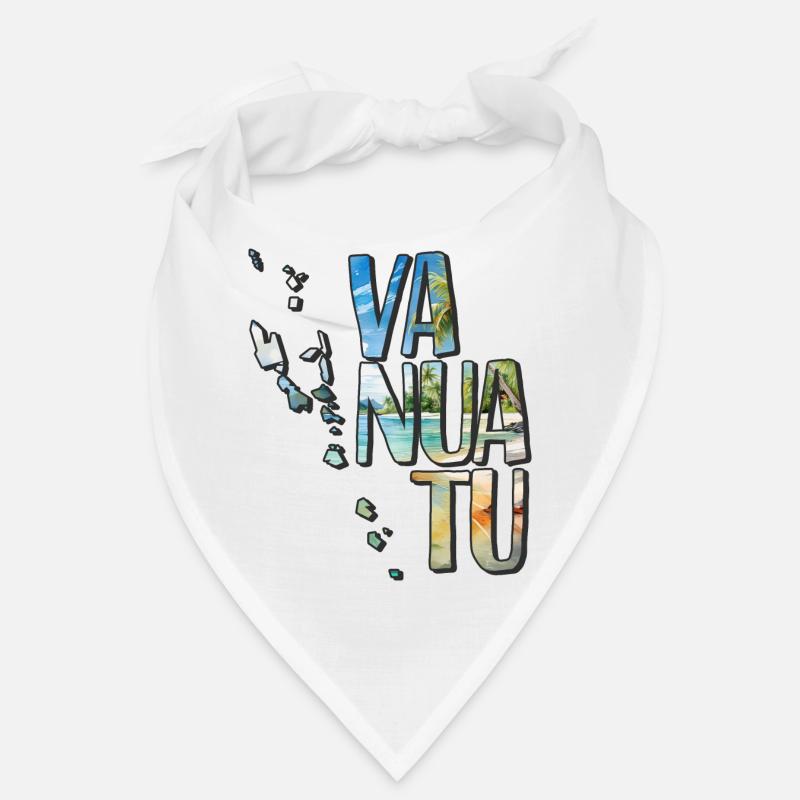 Watercolor Map Vanuatu Bandana