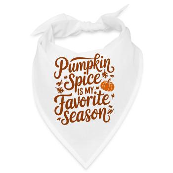 Pumpkin spice is my favorite season - Bandana - Weiß - Vorne