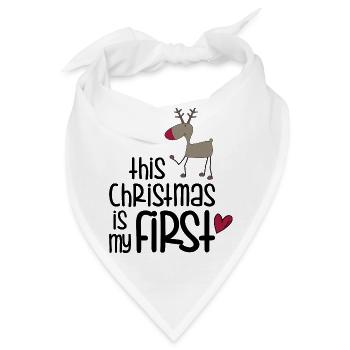 First Christmas - Bandana - Weiß - Vorne