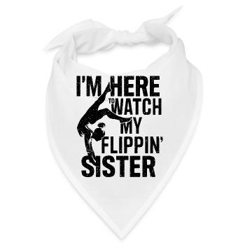 Stolzer Zuschauer für Schwester - Bandana - Weiß - Vorne