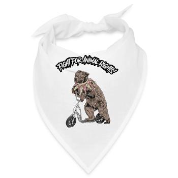 Animal Rights // Zirkusbär - Bandana - Weiß - Vorne