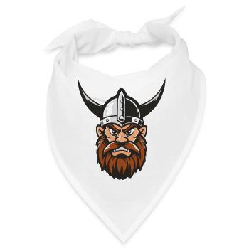 wikinger kopf - Bandana - Weiß - Vorne