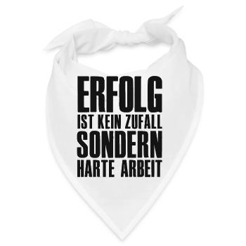 Erfolg Spruch für Gründer Unternehmer Startup - Bandana - Weiß - Vorne