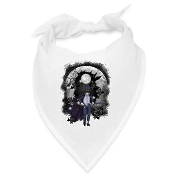Halloween Schwertkämpfer Schwert - Bandana - Weiß - Vorne