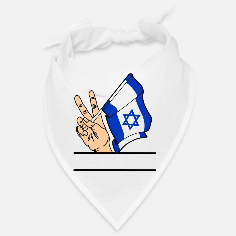 Flagge Israel Friedenszeichen Textraum Bandana