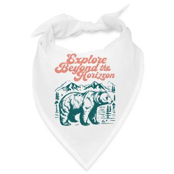 Erkunden Sie hinter dem Horizont - Bandana - Weiß - Vorne
