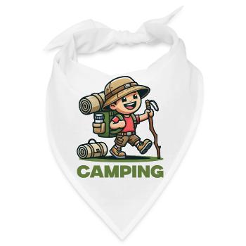 Wandern Comic Trekking - Bandana - Weiß - Vorne