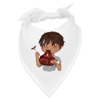 Gourmet Chibi - Bandana - Weiß - Vorne