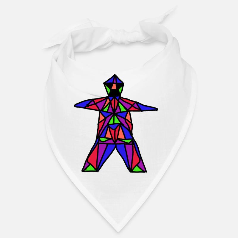 Mann aus Buntglas Bandana