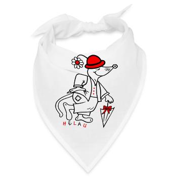 Fasching - Bandana - Weiß - Vorne