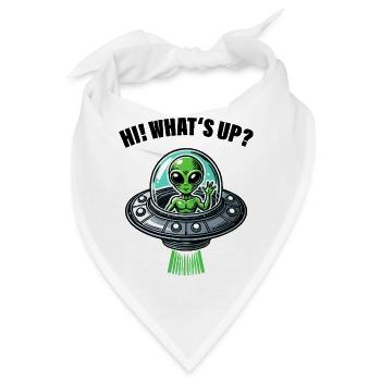ufo alien hi - Bandana - Weiß - Vorne