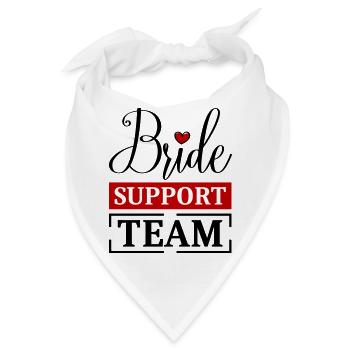 Braut Support Team - Bandana - Weiß - Vorne