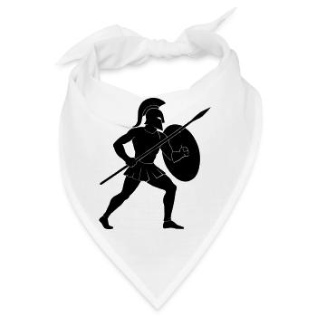 spartan warrior - Bandana - Weiß - Vorne