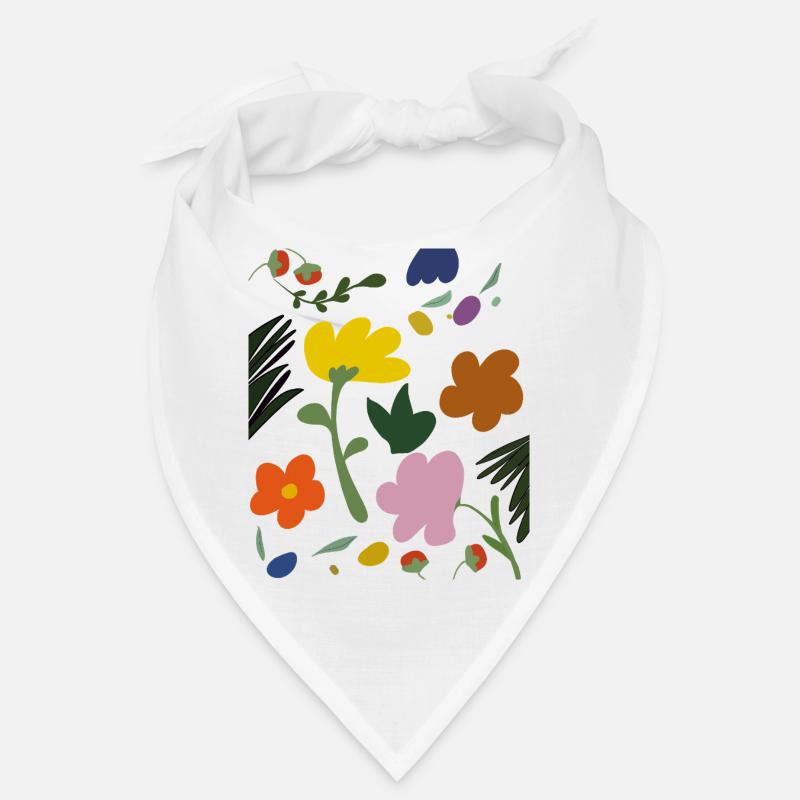 Abstract Flowers in Spring Palette Bandana