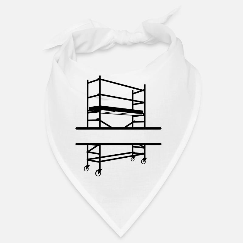 Échafaudage avec espace pour le nom de l’entreprise Bandana
