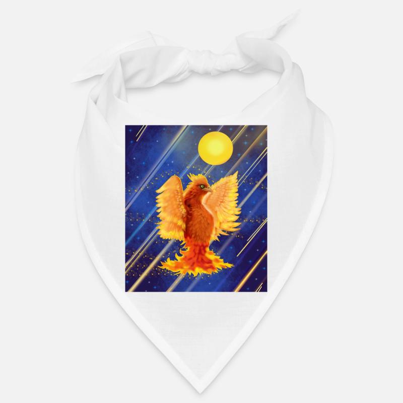 Cosmic Glowing Firebird: Cyber-Semurg Bandana