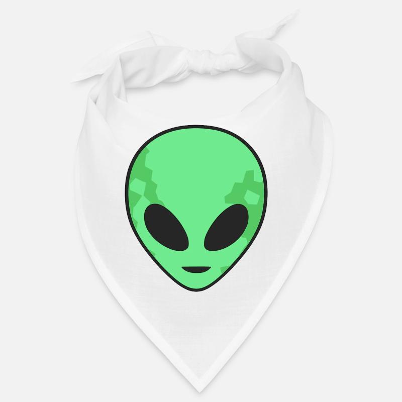 Tête d’extraterrestre verte Bandana