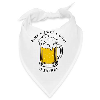 Like zwei drei - g'sigh! - Bandana - Weiß - Vorne