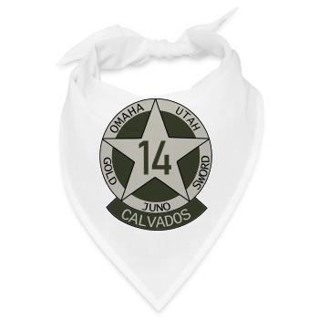 Militärische Insignien Calvados 14 - Bandana - Weiß - Vorne