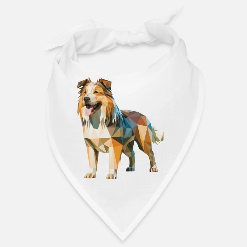Berger australien - Logo Low Poly cool Bandana