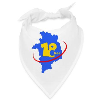 Logo 18 Abteilung von Cher - Bandana - Weiß - Vorne