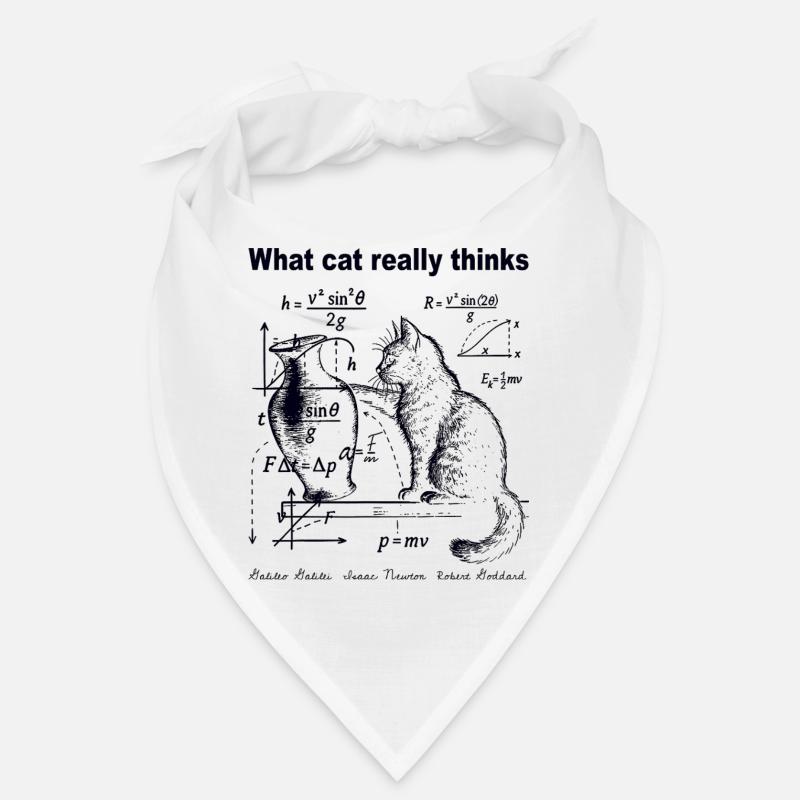 What Cats Really Thinks Funny Cat Physics Humor Bandana