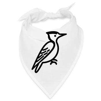 Specht - Bandana - Weiß - Vorne