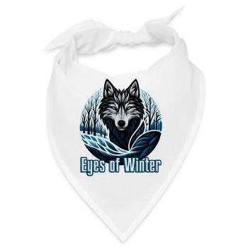 Augen des Winters - Bandana - Weiß - Vorne