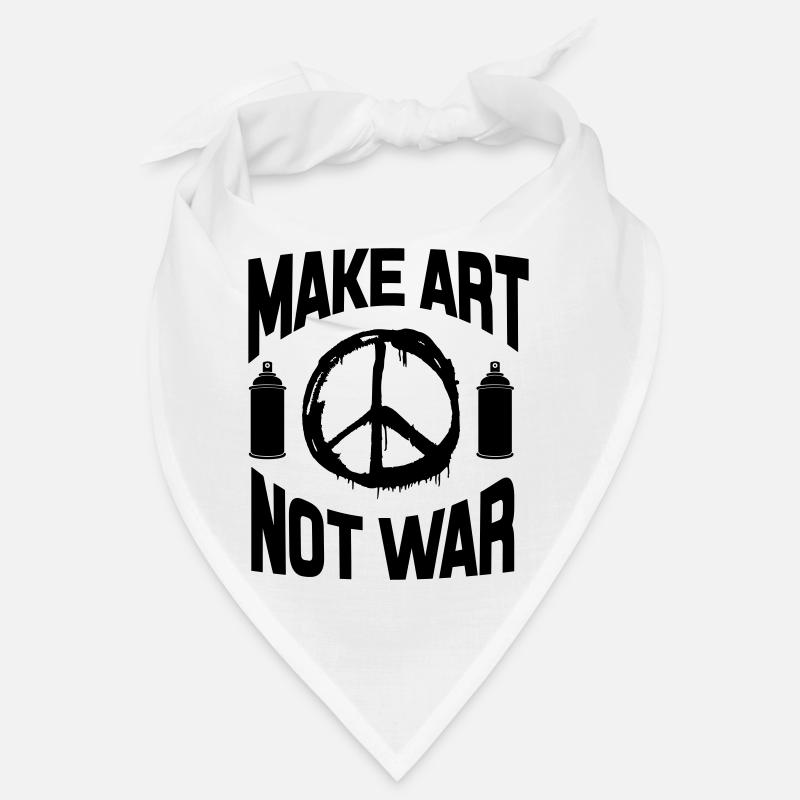 Make Art Not War - Peace Graffiti Spray Can Bandana
