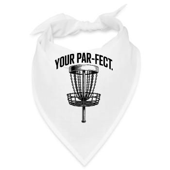 Du bist Perfekter – lustiges Disc-Golf-Meme - Bandana - Weiß - Vorne