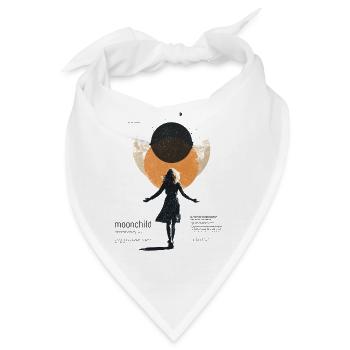 Mondscheinkind im Traumkreis - Bandana - Weiß - Vorne