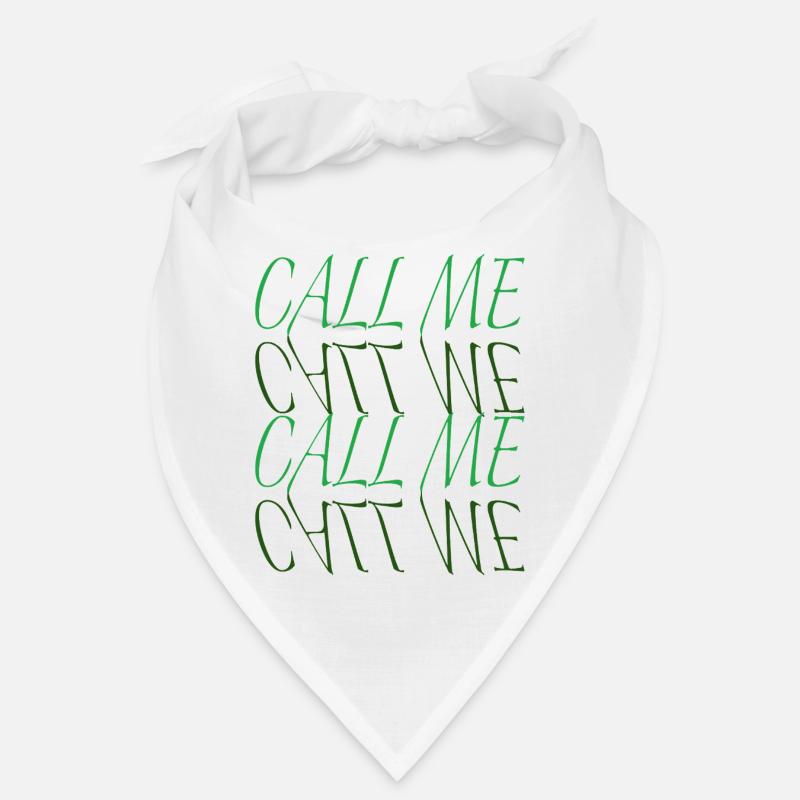 Déclaration typographique Call Me Neon Bandana