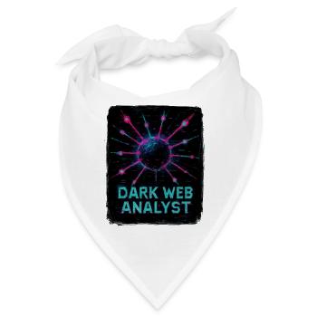 Dark-Web-Analyst – Cybersicherheit - Bandana - Weiß - Vorne