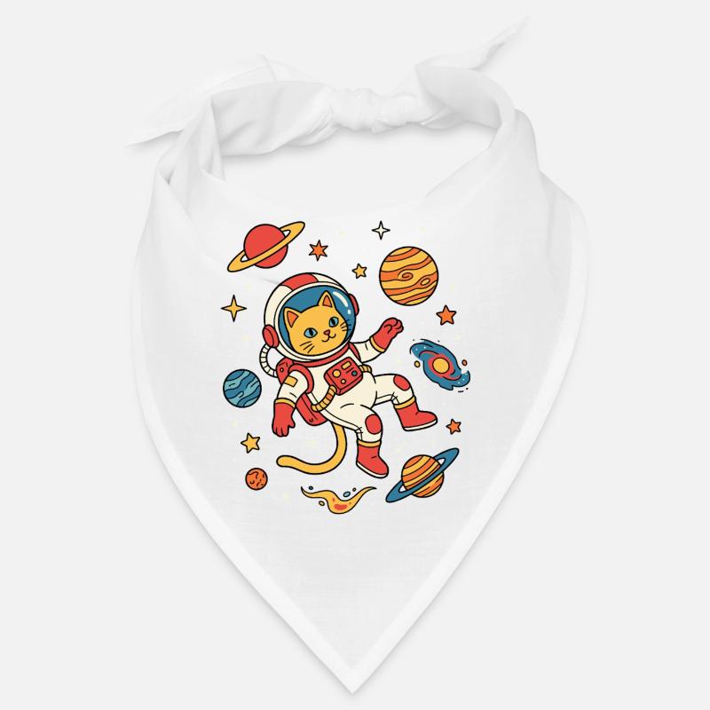 Aventure galactique Chat Astronaute Bandana