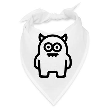 Ungeheuer - Bandana - Weiß - Vorne
