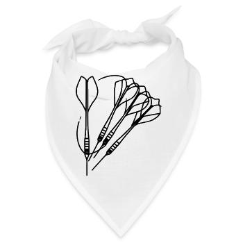 Dartpfeile - Bandana - Weiß - Vorne