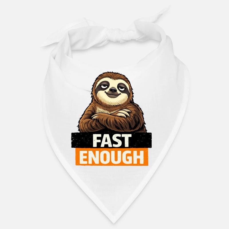 Fast Enough Sloth-Grafik Bandana