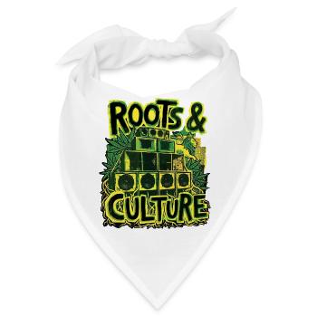 Roots Culture Dub Reggae - Bandana - Weiß - Vorne
