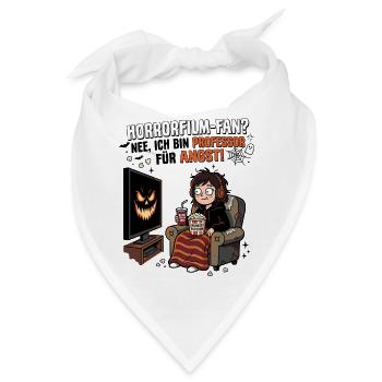 Horrorfilm-Fan Professor Angst - Bandana - Weiß - Vorne